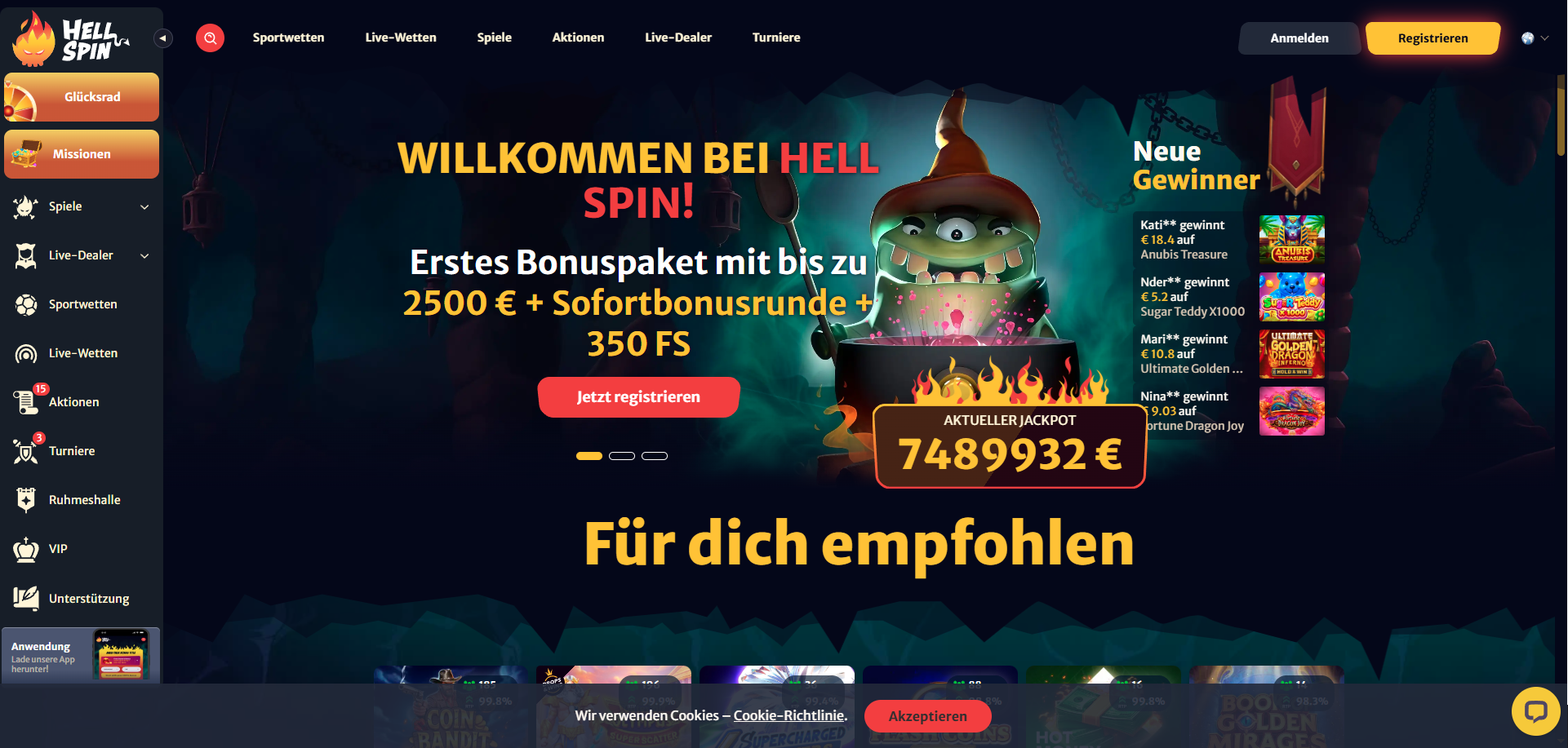 Vegas Now – Online Casino schnelle Auszahlung